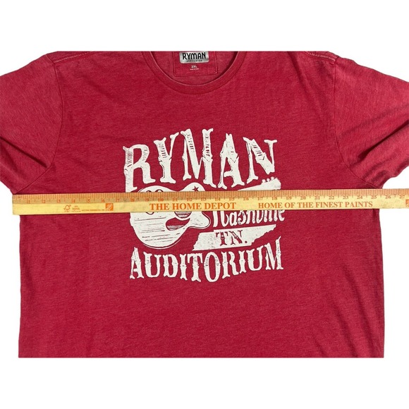 Ryman Auditorium Men Red Crew Neck Short Sleeve Size 2XL Nashville, TN‎ - Picture 4 of 7